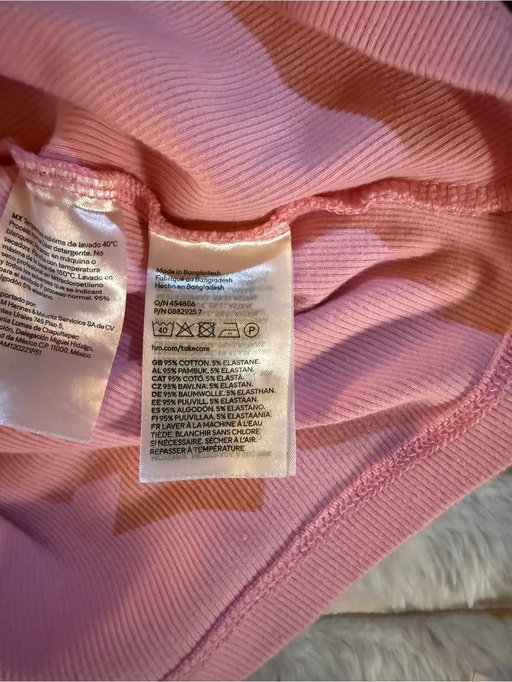 H&M Pink Rib Tank Top - Picture 5 of 5